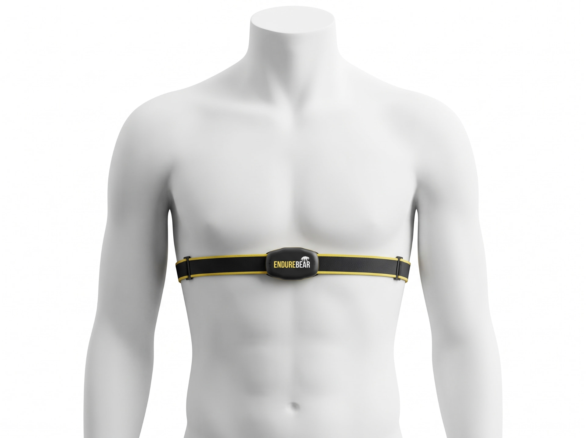 EndureBear chest strap worn on a mannequin
